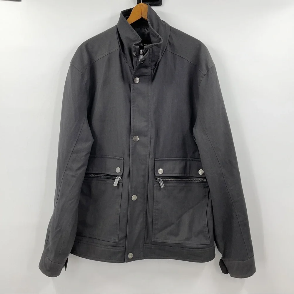 Michael Kors Gray Utility Jacket Men’s L - Picture 1 of 11